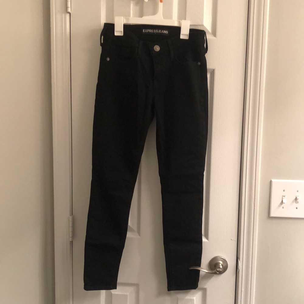 Express size 2 short black legging jeans